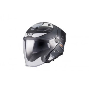 Κράνος Ανοιχτό AXXIS BLAZER SV ROUND Μαύρο Γκρι Ματ