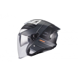 Κράνος Ανοιχτό AXXIS BLAZER SV ROUND Μαύρο Γκρι Ματ