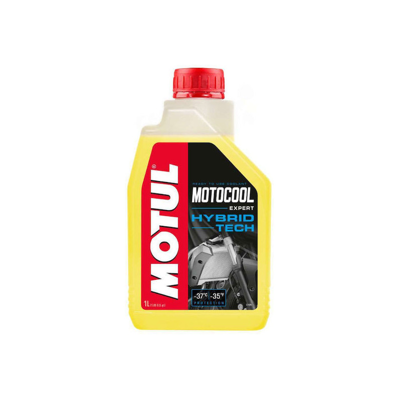 Motul Motocool Expert Αντιψυκτικό Παραφλού Ψυγείου Μοτοσυκλέτας -37°C Κίτρινο Χρώμα 1lt