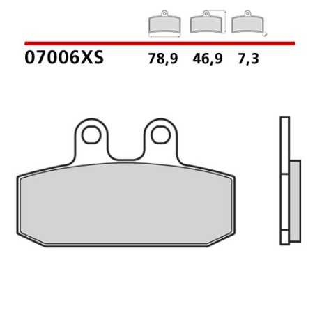 BREMBO ΤΑΚΑΚΙΑ ΦΡΕΝΩΝ SINTERED GOLD 07072XS