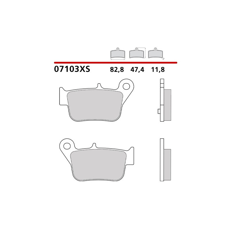 BREMBO ΤΑΚΑΚΙΑ ΦΡΕΝΩΝ SINTERED GOLD 07103XS