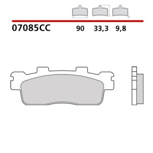 BREMBO ΤΑΚΑΚΙΑ ΦΡΕΝΩΝ CARBON CERAMIC 07085CC
