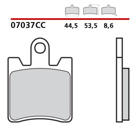 BREMBO ΤΑΚΑΚΙΑ ΦΡΕΝΩΝ CARBON CERAMIC 07037CC