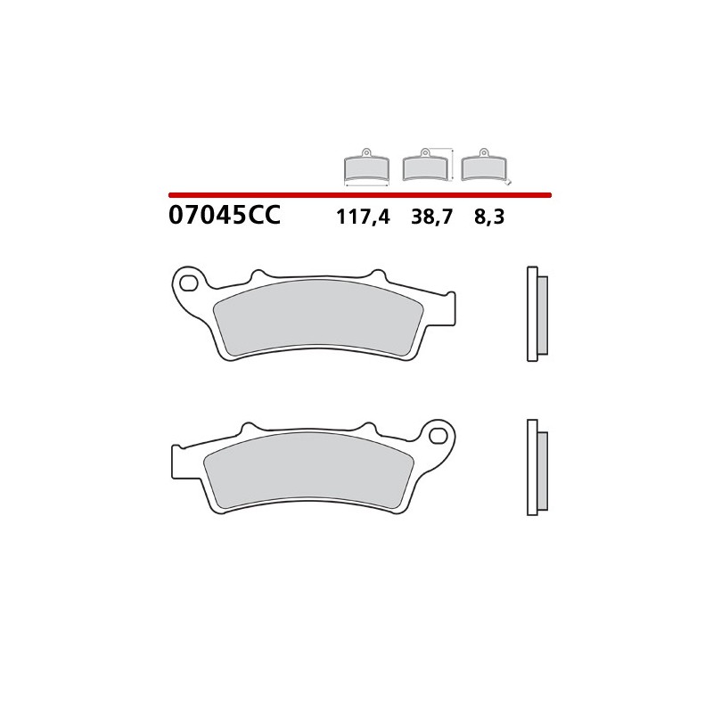 BREMBO ΤΑΚΑΚΙΑ ΦΡΕΝΩΝ CARBON CERAMIC 07045CC