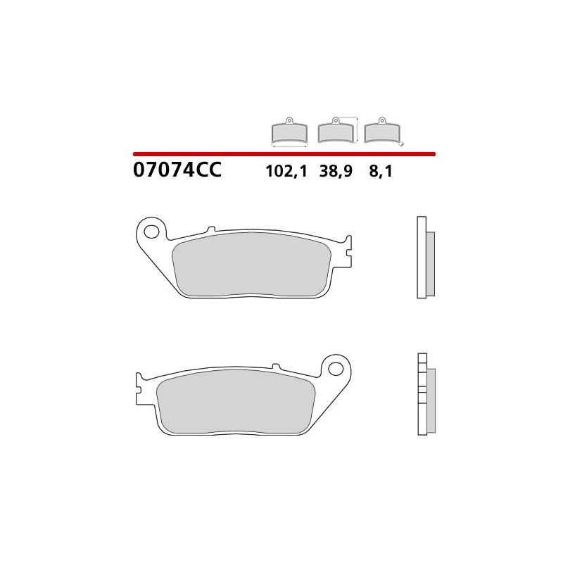 BREMBO ΤΑΚΑΚΙΑ ΦΡΕΝΩΝ CARBON CERAMIC 07074CC
