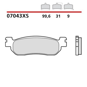 BREMBO ΤΑΚΑΚΙΑ ΦΡΕΝΩΝ SINTERED GOLD 07043XS