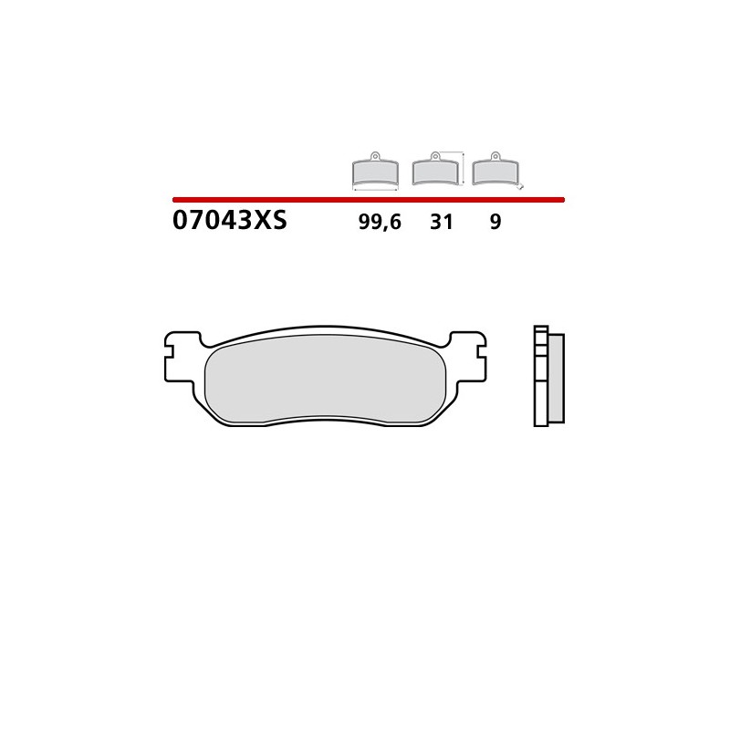 BREMBO ΤΑΚΑΚΙΑ ΦΡΕΝΩΝ SINTERED GOLD 07043XS