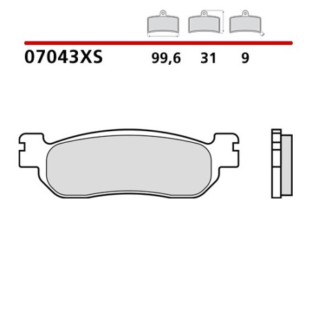 BREMBO ΤΑΚΑΚΙΑ ΦΡΕΝΩΝ SINTERED GOLD 07043XS