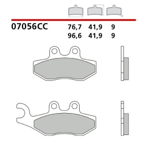 BREMBO ΤΑΚΑΚΙΑ ΦΡΕΝΩΝ CARBON CERAMIC 07056CC