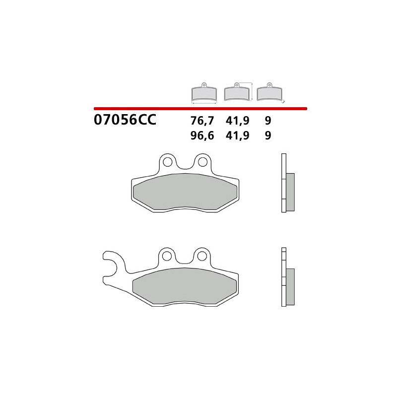 BREMBO ΤΑΚΑΚΙΑ ΦΡΕΝΩΝ CARBON CERAMIC 07056CC