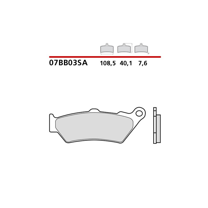 BREMBO ΤΑΚΑΚΙΑ ΦΡΕΝΩΝ SINTERED TOURING ROAD 07BB03SA