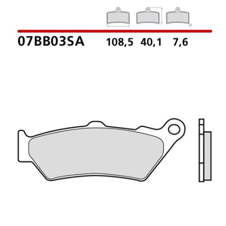 BREMBO ΤΑΚΑΚΙΑ ΦΡΕΝΩΝ SINTERED TOURING ROAD 07BB03SA