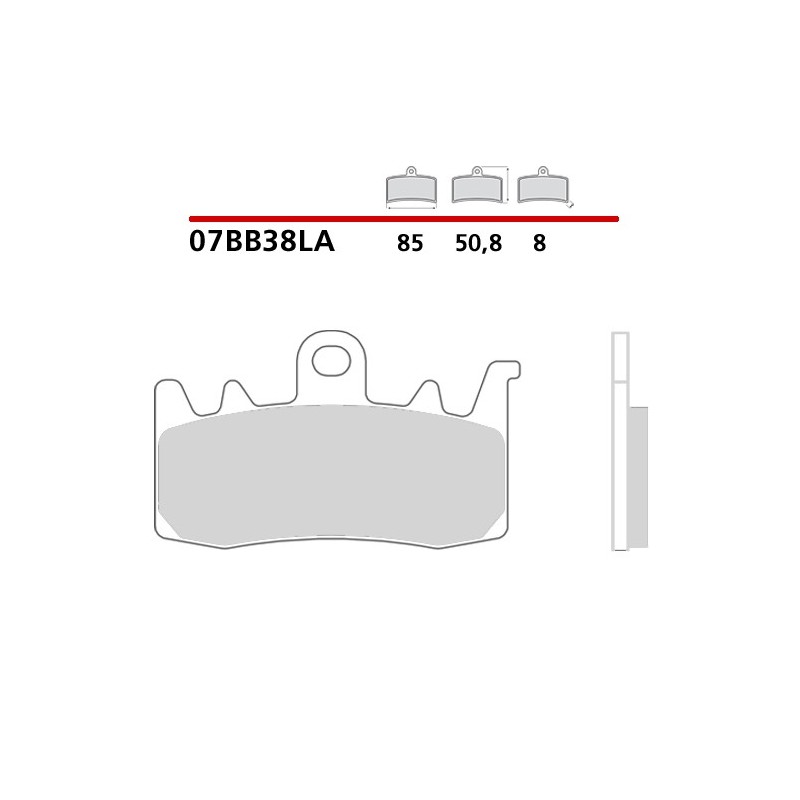 BREMBO ΤΑΚΑΚΙΑ ΦΡΕΝΩΝ SINTERED TOURING ROAD 07BB38LA