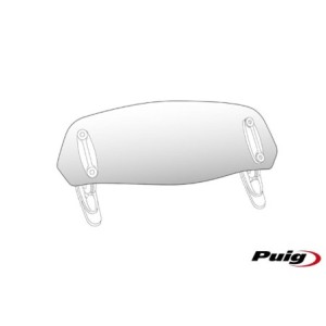 Προσθήκη Παρμπρίζ PUIG 6320W Καθαρή με Κλιπ 100X277MM UNIVERSAL