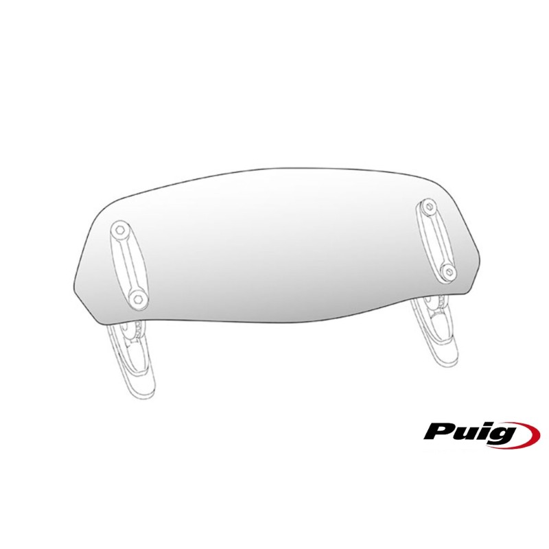 Προσθήκη Παρμπρίζ PUIG 6320H SMOKE με Κλιπ 277X110MM UNIVERSAL