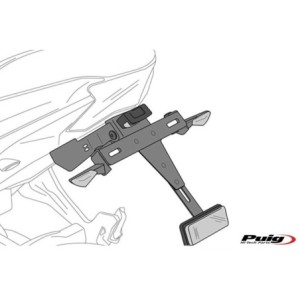 Βάση Πινακίδας/PUIG 9492N Μαύρη KTM/DUKE125 17