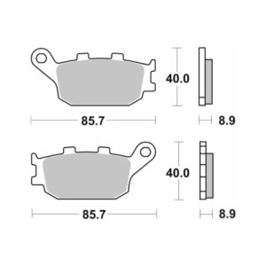 Τακάκια SBS 657HF FA174 STD FR/RR