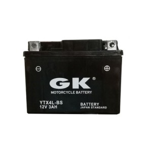 Μπαταρία GK YTX4L-BS/YT4L-BS 12V 3A -+ Ξ.φ. με Υγρά CP