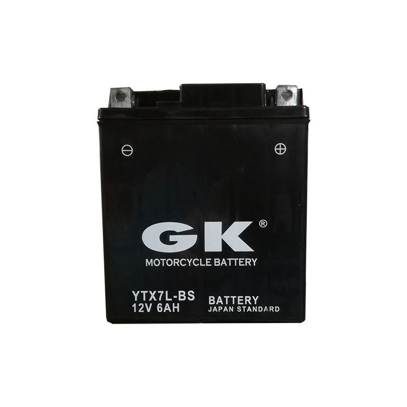 Μπαταρία GK YTX7L-BS 12V 6A -+ Ξ.φ με Υγρά CP