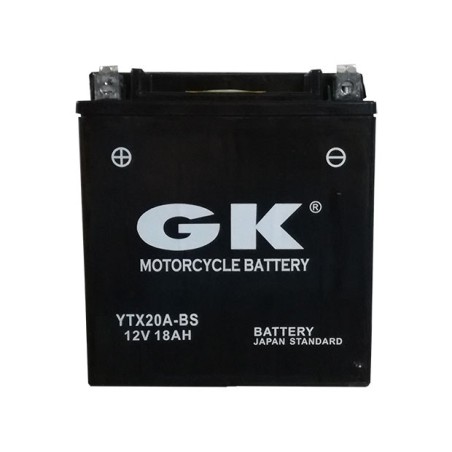 Μπαταρία GK YTX20A-BS +- Ξ.φ. με Υγρά CP