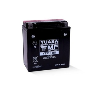 Μπαταρία YUASA YTX16-BS +- TAIB.CP με Υγρά 150-87-161 VARADERO