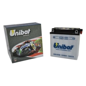 Μπαταρία UNIBAT CB9-B-SM  (YB9-B)  +- με Υγρά CCA130