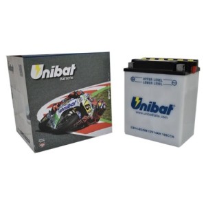 Μπαταρία UNIBAT CB14-B2-SM  (YB14-B2) +- με Υγρά CCA190