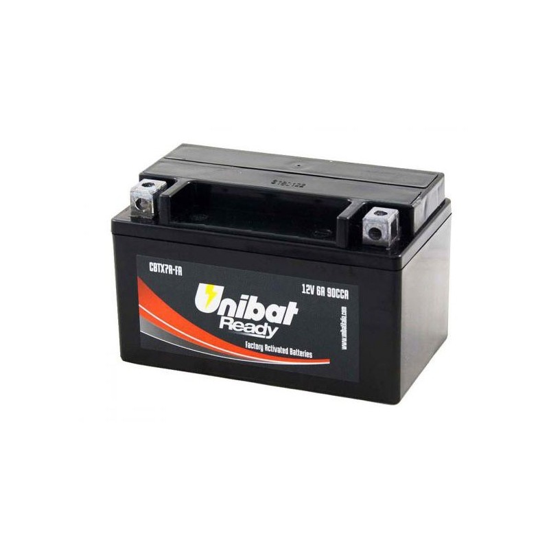 Μπαταρία UNIBAT CBTX7A-FA  (YTX7A-BS) +- FACTORY ACTIVATED CCA90
