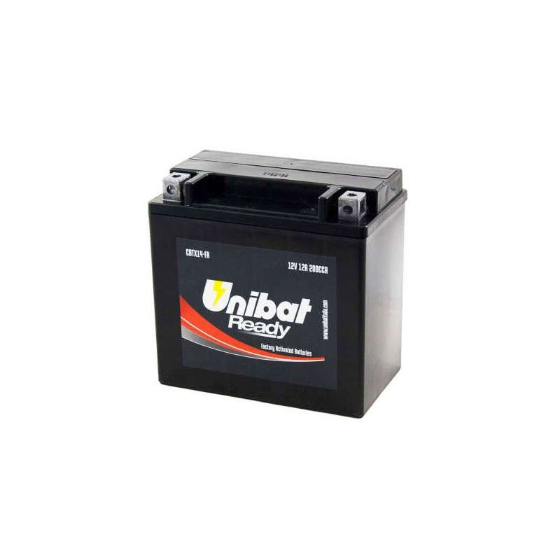 Μπαταρία UNIBAT CBTX14-FA (YTX14-BS) +- FACTORY ACTIVATED CCA200