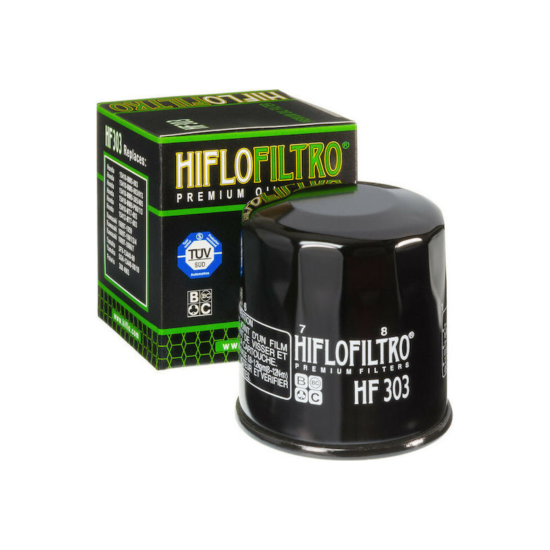 HF 303 Hiflofiltro Φίλτρο Λαδιού Μοτοσυκλέτας για Honda/Yamaha/Kawasaki/Suzuki