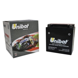 Μπαταρία UNIBAT CBTX16-BS  (YTX16-BS) +- με Υγρά CCA230