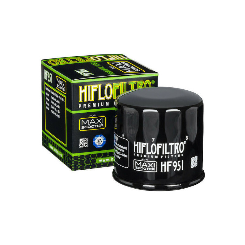 HF 951 Hiflofiltro Φίλτρο Λαδιού Μοτοσυκλέτας για Honda FJS 600 Silverwing 01'-10'/Forza 250X 08'-11'/SH 300ie 07'-16' SH 300